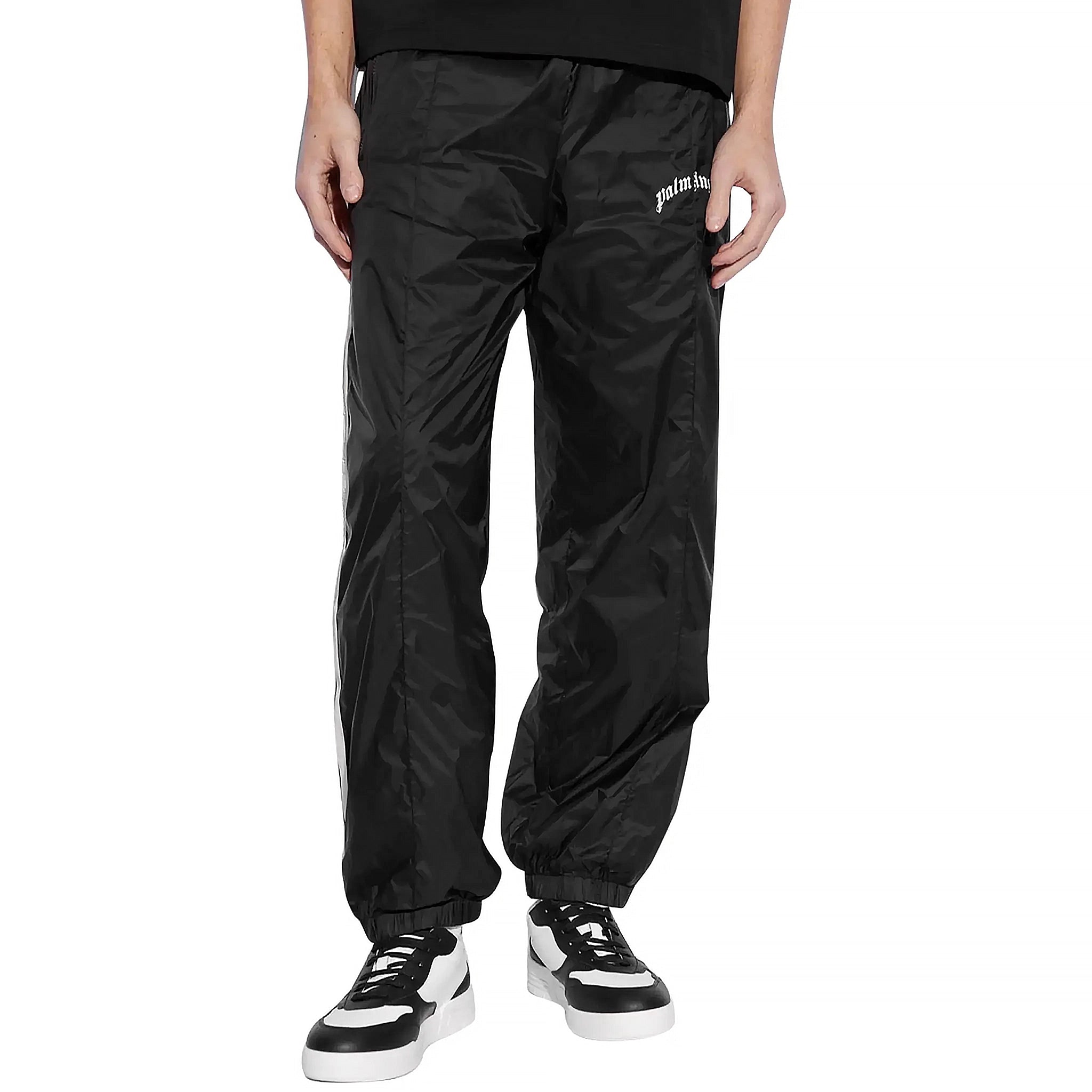 Preloved - Palm Angels Nylon Black White Track Pants